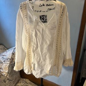 Ashley Stewart white shirt size 22W